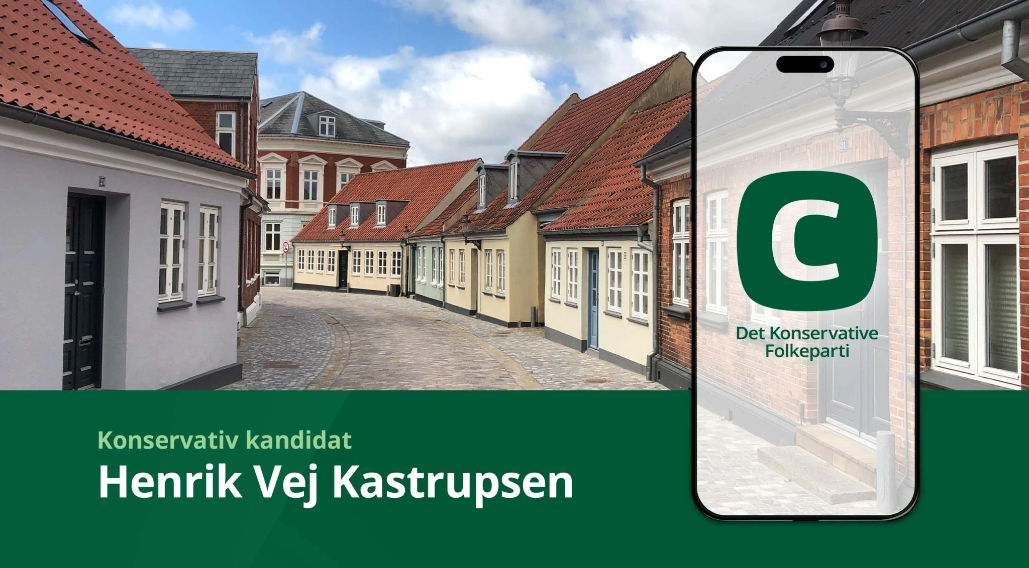 Digital valgkampagne til kommunalvalg for Henrik Vej Kastrupsen